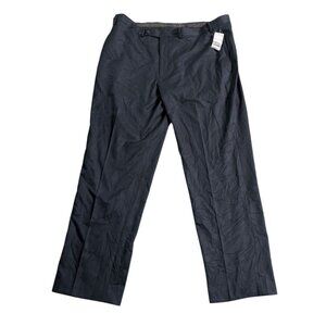 Lauren Ralph Lauren Mens Navy Dress Pants 42W X 32L Flat Front